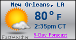 Weather Forecast for New Orleans, LA