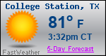 Weather Forecast for College Station, TX