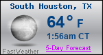 Weather Forecast for South Houston, TX