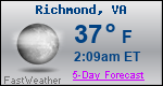 Weather Forecast for Richmond, VA