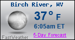 Weather Forecast for Birch River, WV