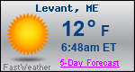 Weather Forecast for Levant, ME