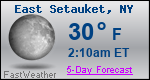 Weather Forecast for East Setauket, NY