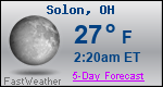 Weather Forecast for Solon, OH