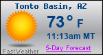 Weather Forecast for Tonto Basin, AZ