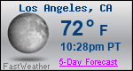 Weather Forecast for Los Angeles, CA