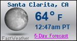 Weather Forecast for Santa Clarita, CA