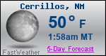 Weather Forecast for Cerrillos, NM