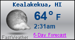 Weather Forecast for Kealakekua, HI