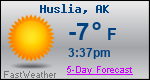 Weather Forecast for Huslia, AK
