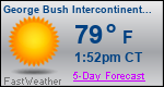 Weather Forecast for George Bush Intercontinental/Houston Airport, TX