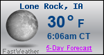 Weather Forecast for Lone Rock, IA