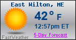 Weather Forecast for East Wilton, ME