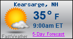 Weather Forecast for Kearsarge, NH