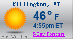 Weather Forecast for Killington, VT