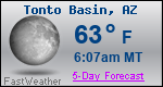 Weather Forecast for Tonto Basin, AZ