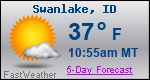 Weather Forecast for Swanlake, ID