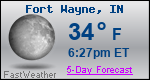 Weather Forecast for Fort Wayne, IN