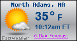Weather Forecast for North Adams, MA