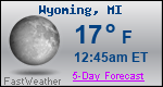 Weather Forecast for Wyoming, MI