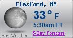 Weather Forecast for Elmsford, NY