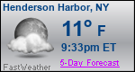 Weather Forecast for Henderson Harbor, NY