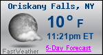 Weather Forecast for Oriskany Falls, NY