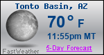 Weather Forecast for Tonto Basin, AZ