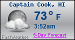 Weather Forecast for Captain Cook, HI