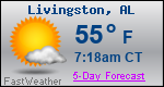 Weather Forecast for Livingston, AL