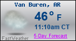 Weather Forecast for Van Buren, AR