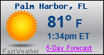 Weather Forecast for Palm Harbor, FL
