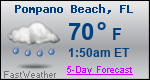 Weather Forecast for Pompano Beach, FL