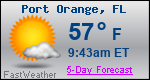 Weather Forecast for Port Orange, FL