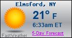 Weather Forecast for Elmsford, NY