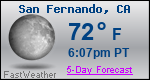 Weather Forecast for San Fernando, CA