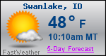 Weather Forecast for Swanlake, ID