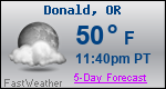 Weather Forecast for Donald, OR