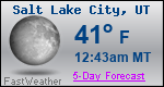 Weather Forecast for Salt Lake City, UT