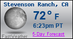 Weather Forecast for Stevenson Ranch, CA