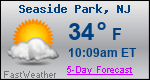 Weather Forecast for Seaside Park, NJ