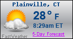 Weather Forecast for Plainville, CT