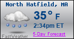 Weather Forecast for North Hatfield, MA