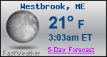 Weather Forecast for Westbrook, ME
