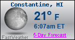 Weather Forecast for Constantine, MI