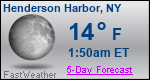 Weather Forecast for Henderson Harbor, NY