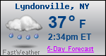 Weather Forecast for Lyndonville, NY