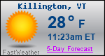 Weather Forecast for Killington, VT