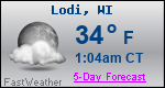 Weather Forecast for Lodi, WI