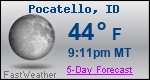 Weather Forecast for Pocatello, ID